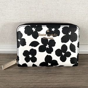 Kate Spade Floral Zip Card Holder Wallet